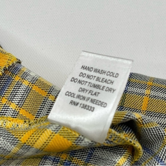 Better Be Skirt Mini Plaid Yellow Schoolgirl Preppy Library Academia Y2K New - Picture 10 of 10